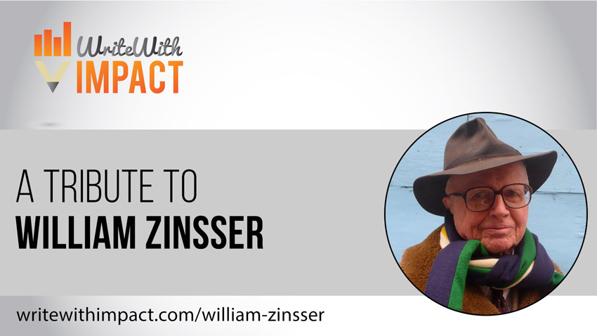 A Tribute to William Zinsser